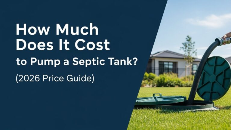 How Much Does It Cost to Pump a Septic Tank (2026 Price Guide)
