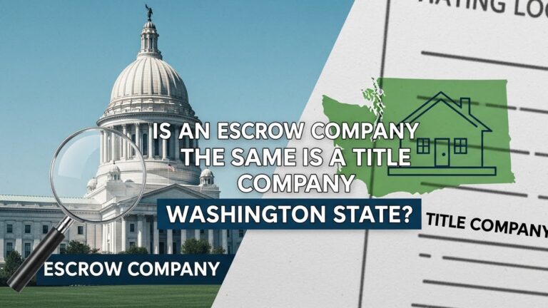 Is an Escrow Company the Same as a Title Company in Washington State
